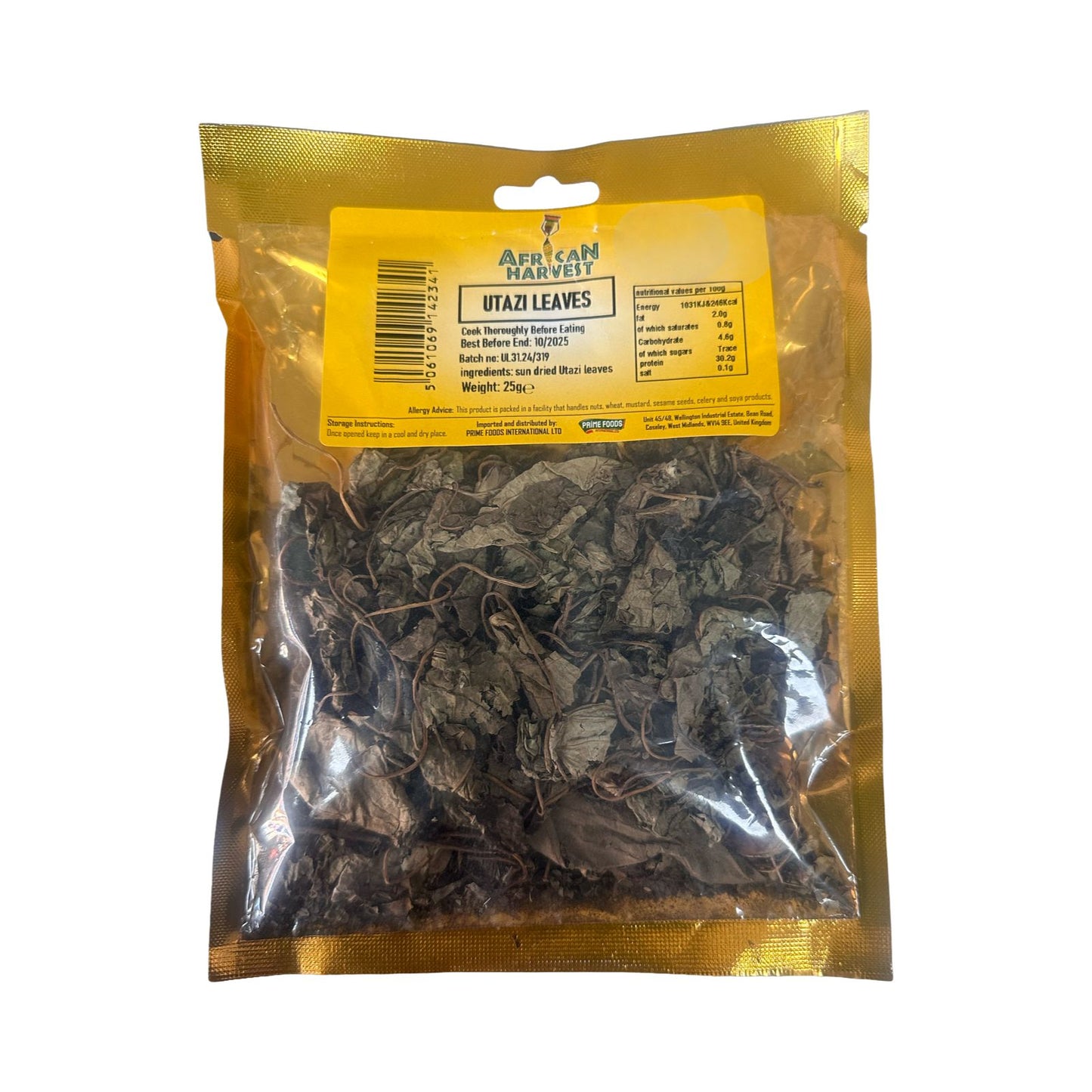Dried Utazi Leaves 25g