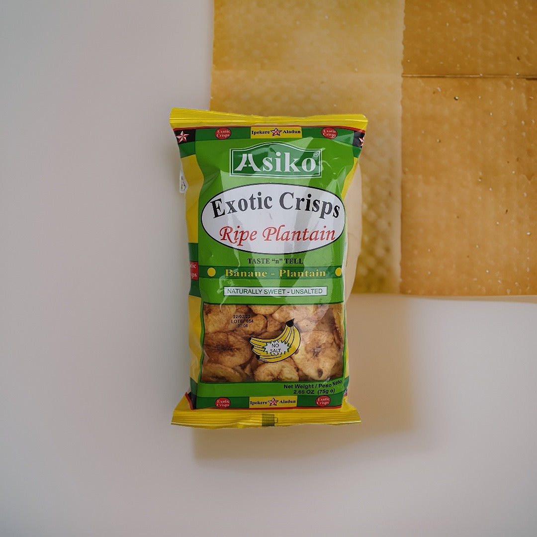 Asiko Exotic Crisps Ripe Plantain Mild Chilli - 75g