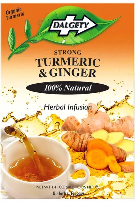 DALGETY PURE TURMERIC & GINGER TEA
